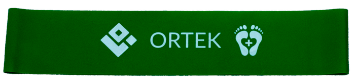 Фитнес резинка для тренировки стоп Ortek 25 см  5x25 см - размер Середній