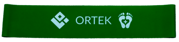 Фітнес гумка для тренування стоп Ortek 25 см 5x25 см - розмір Легкий
