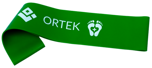 Фітнес гумка для тренування стоп Ortek 25 см 5x25 см - розмір Легкий