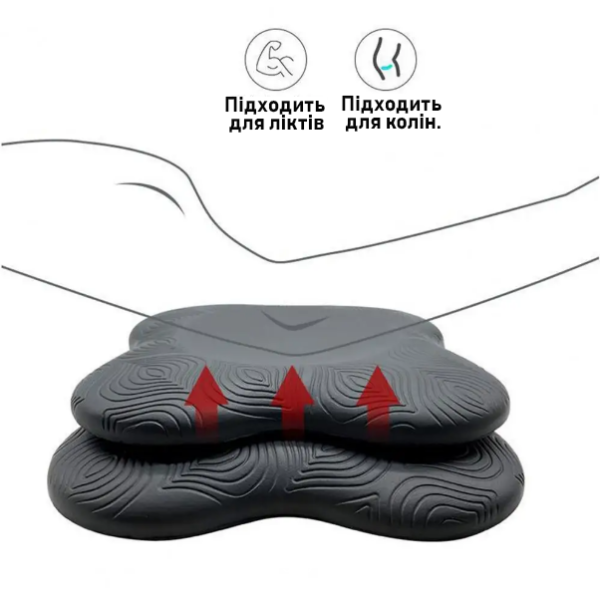 Подставка под колено и локоть Нескользящий коврик для йоги и фитнеса 20x20 см