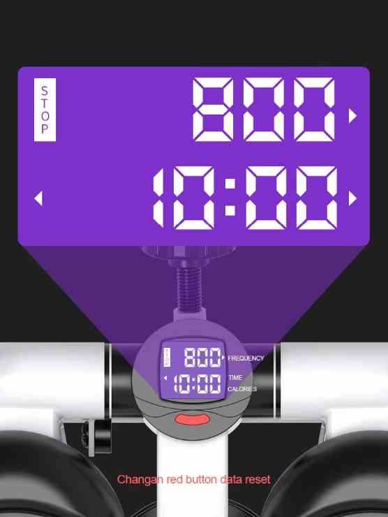 Степпер с эспандером и монитором Шаговый тренажер 29x38 см