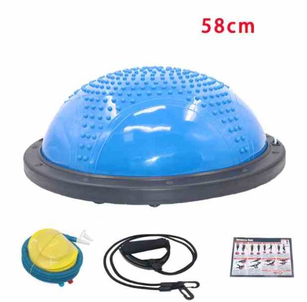 Балансировочная полусфера BOSU для фитнеса и гимнастики D 59см надувная с насосом  60x61 см