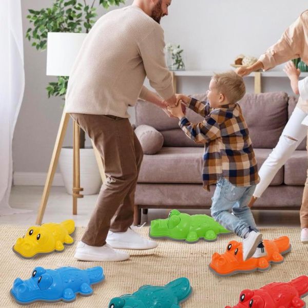 Набор балансиров для детей "Крокодил" 6шт Балансировочные фигуры 22x41 см