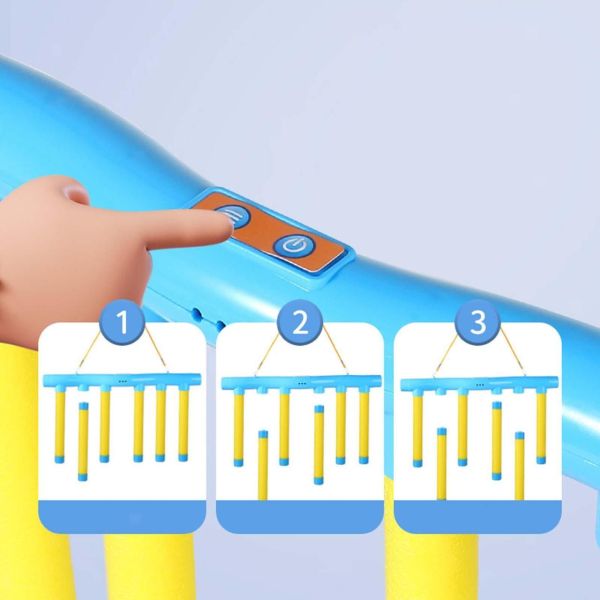 Игрушка для тренировки реакции с падающими палками "Успей поймать" 22x39 см