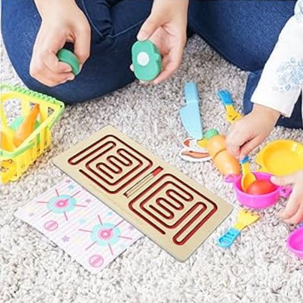 Деревянная межполушарная доска "Квадрат" 16x31 см.