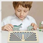 Деревянная межполушарная доска "Змейка" 16x31 см