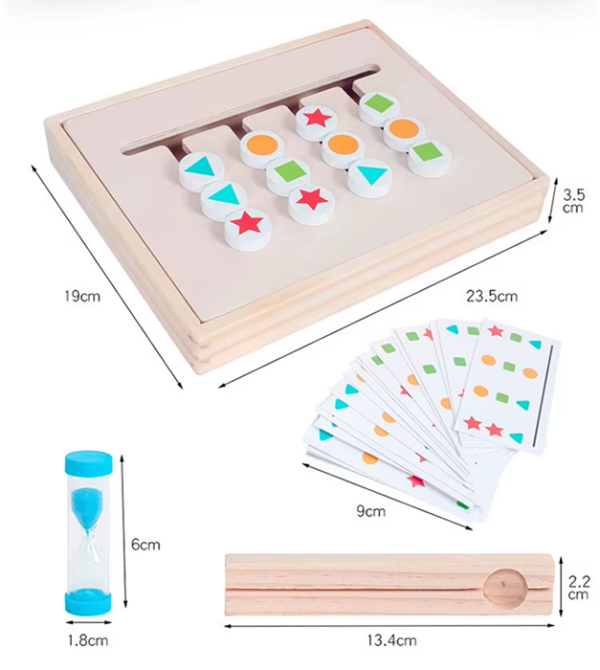 Обучающая головоломка для развития логического мышления "Фигуры" 20x25 см