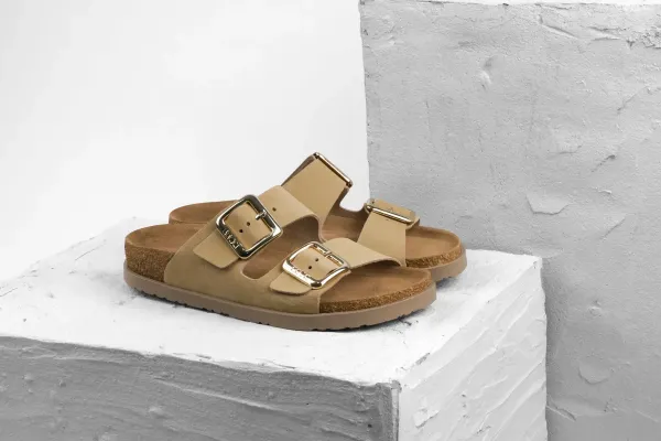 Женские шлепанцы Leon Бежевый 7010-39 ортопедия