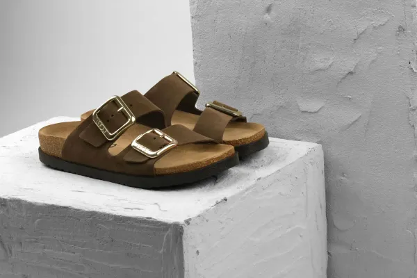 Женские шлепанцы Leon Коричневый 7010 ортопедия