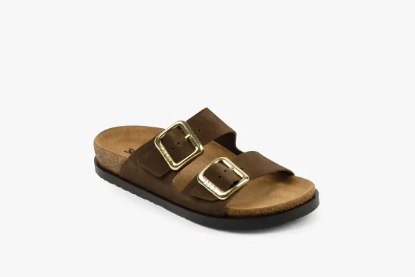 Женские шлепанцы Leon Коричневый 7010 ортопедия