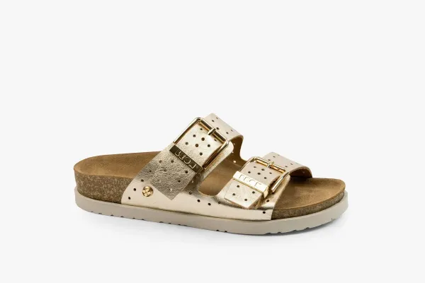 Жіночі шльопанці Leon Золотий 7012-Золотистий ортопедія