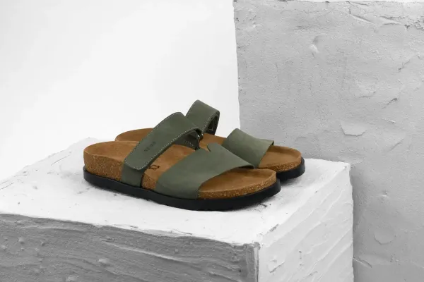 Женские шлепанцы Leon Зеленый 7020-38 ортопедия