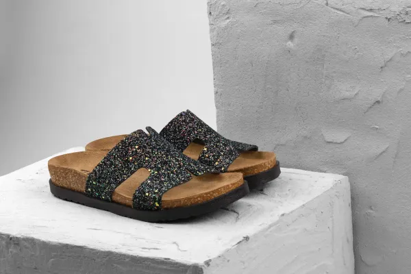 Жіночі шльопанці Leon Чорний 7030-37 ортопедія