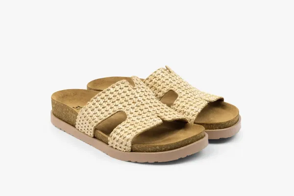 Жіночі шльопанці Leon Бежевий 7031 ортопедія