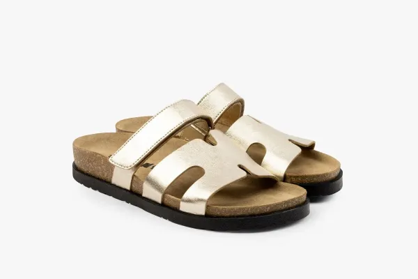 Жіночі шльопанці Leon Золотий 7032-Золотистий ортопедія