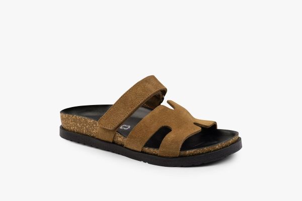 Жіночі шльопанці Leon light-brown 7033-Коричневий-mink ортопедія