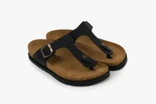 Женские шлепанцы Leon Черный 7080 ортопедия