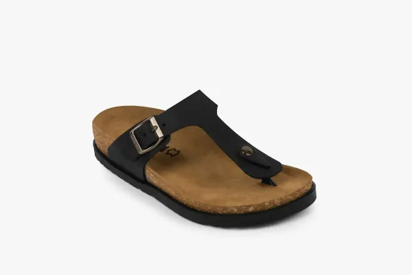 Жіночі шльопанці Leon Чорний 7080 ортопедія