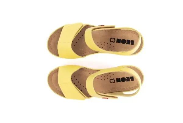Жіночі босоніжки Leon Жовтий 1080-37 ортопедія