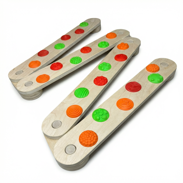 Балансировочная дорожка с массажными элементами и балансбордом 19x60.5 см