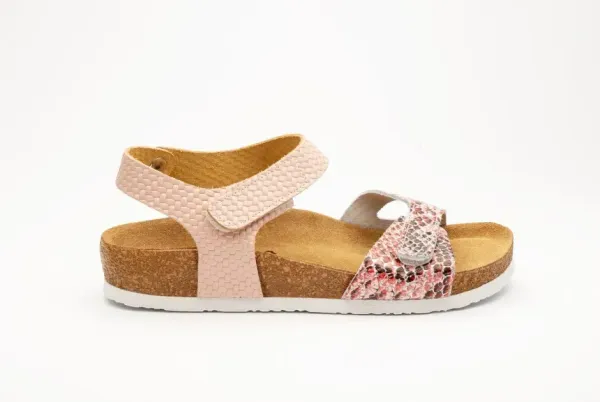 Жіночі сандалії Leon Рожевий 4300-Рожева-змія-37 ортопедія