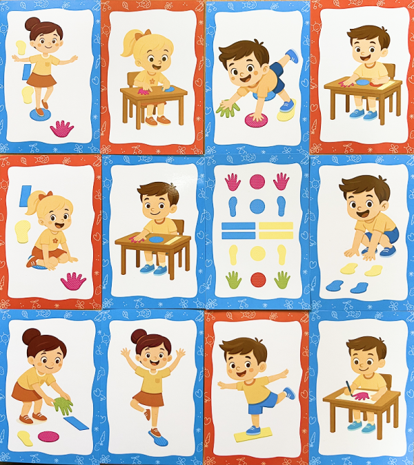 Карточки с упражнениями "Ручки-Ножки" 13x15 см