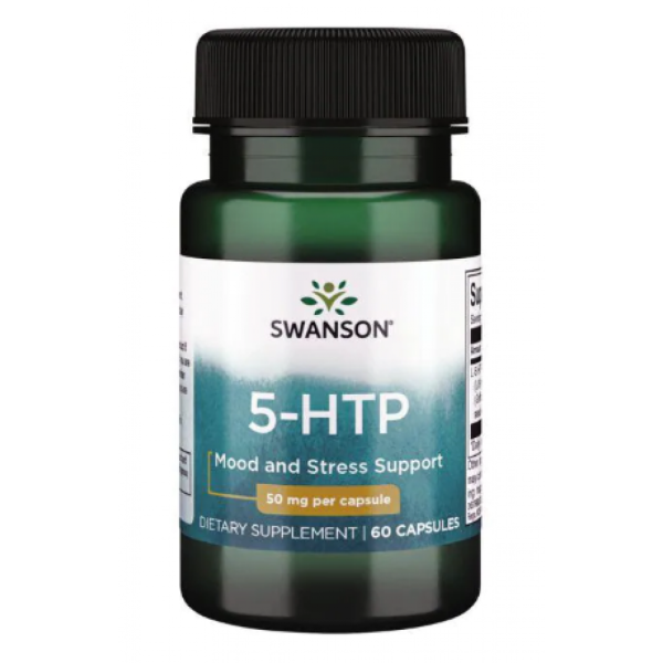 Swanson 5-HTP 50 мг – Природна підтримка настрою та сну - 60 caps Swanson 5-HTP 50 мг – Природна підтримка настрою та сну - 60 caps