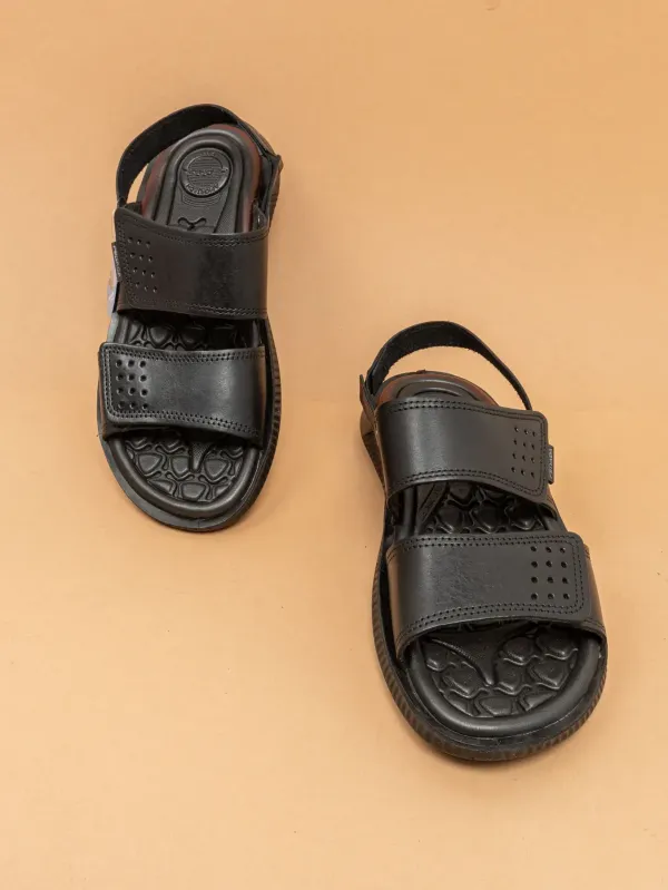 Чоловічі босоніжки Pegada 133154-03 чорні натуральна шкіра