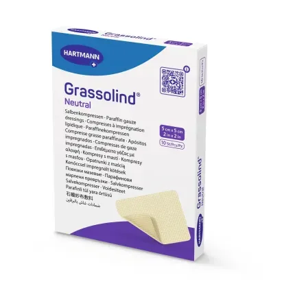 Пов'язка атравматична мазева Grassolind® neutral / Гразолінд нейтрал 5см х 5см 1шт