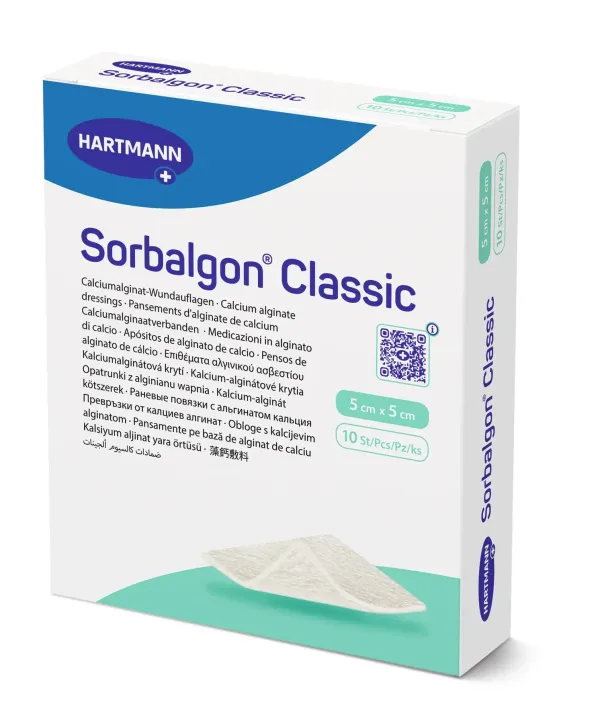 Пов’язка з альгінату кальцію Sorbalgon® Classic 5см х 5см