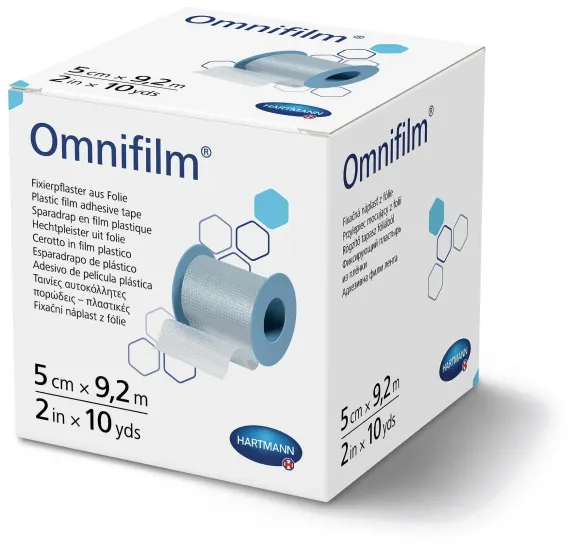 Пластырь фиксирующий из прозрачной пленки Omnifilm® / Омнифилм 5 см х 9,2 м 1шт