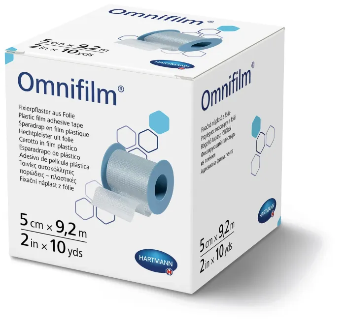 Пластир фіксуючий з прозорої плівки Omnifilm® / Омніфілм 5 см х 9,2 м 1шт