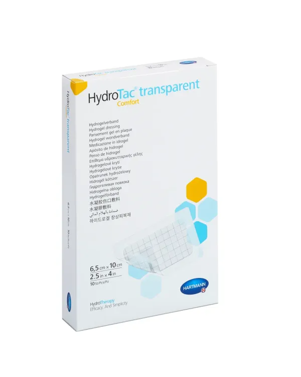 Пов`язка гідрогелева HydroTac® transparent Comfort / ГідроТак транспарент Комфорт 6,5см x 10см 1шт Пов`язка гідрогелева HydroTac® transparent Comfort / ГідроТак транспарент Комфорт 6,5см x 10см 1шт