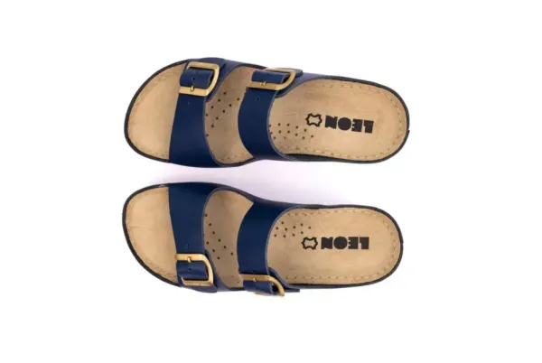 Жіночі шльопанці Leon Блакитний 955-Синій-36 ортопедія