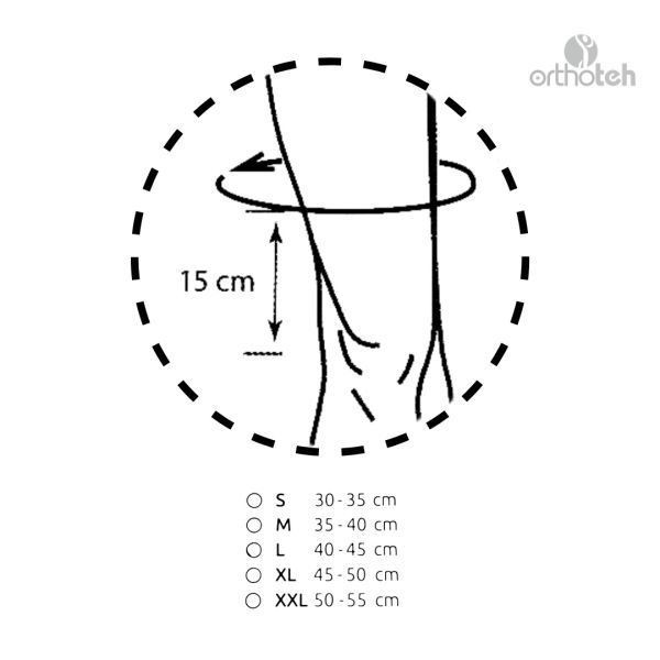 Бандаж фіксуючий на колінний суглоб Knee Brace Short, ORT-90101, Orthoteh (Болгарія)