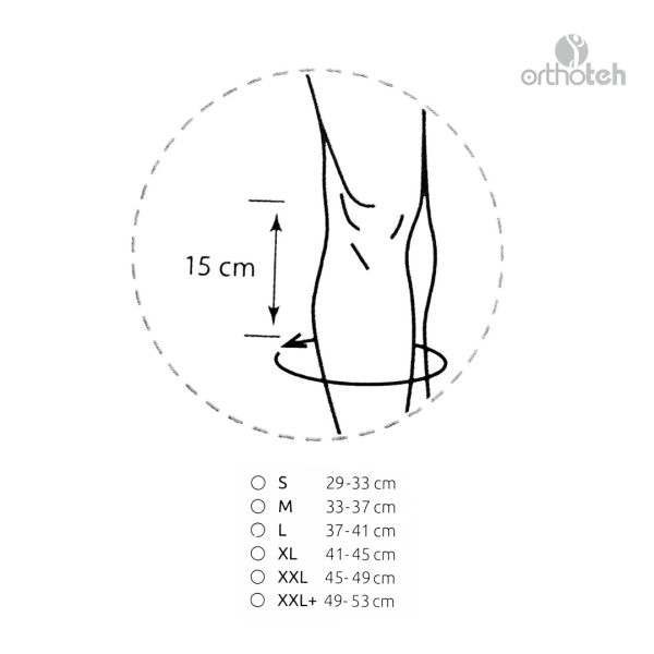 Бандаж на коленный сустав усиленный Knee Brace Long, ORT-90102, Orthoteh (Болгария)