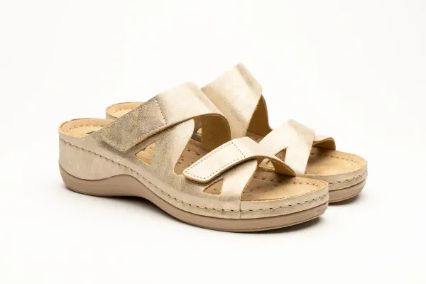 Жіночі шльопанці Leon Перламутровий 906-perl ортопедія