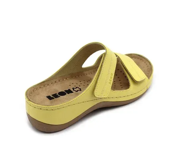 Жіночі шльопанці Leon Жовтий 907-Orlando-36 ортопедія