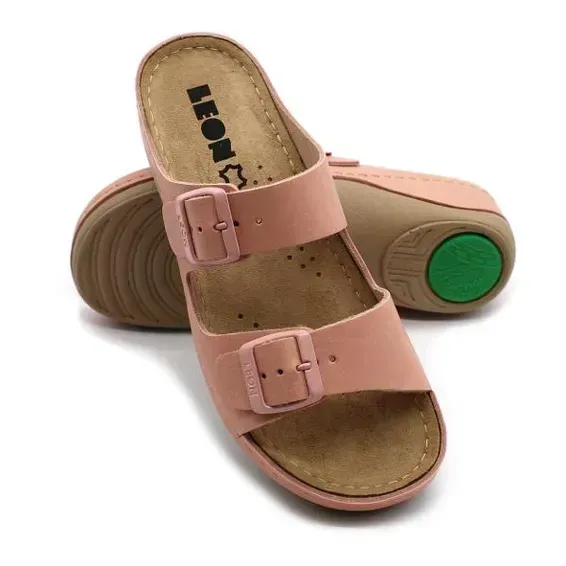 Жіночі шльопанці Leon Рожевий 908-36 ортопедія