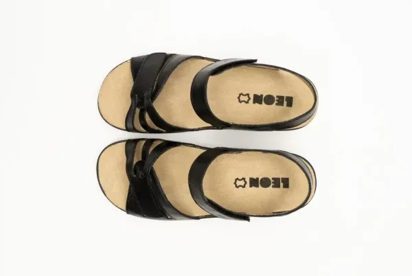 Женские сандалии Leon Черный 5020-40 ортопедия