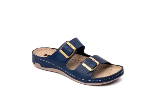 Жіночі шльопанці Leon Блакитний 955-Синій-36 ортопедія