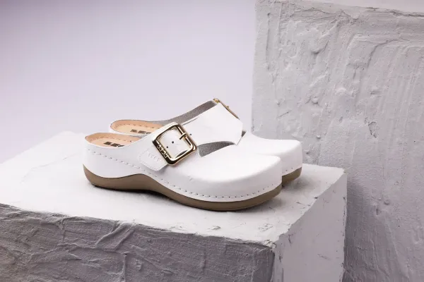 Жіноче Сабо Leon Білий 933-36 ортопедія