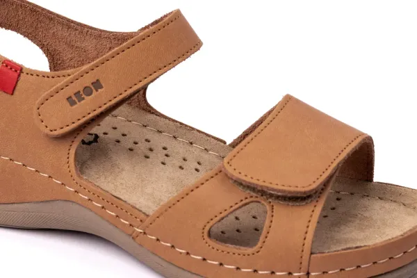 Женские сандалии Leon Коричневый 936-39 ортопедия