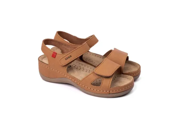 Жіночі сандалії Leon Коричневий 936-39 ортопедія