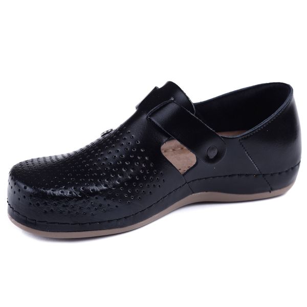 Dámské dřeváky Leon Black 959-39 ortopedické
