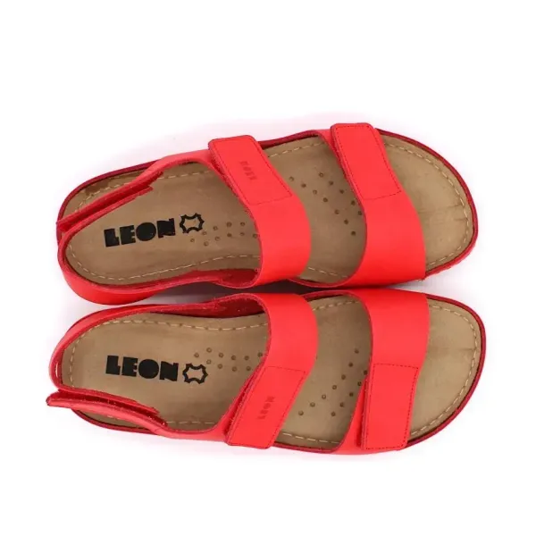 Жіночі сандалії Leon Червоний 966-Orlando-38 ортопедія