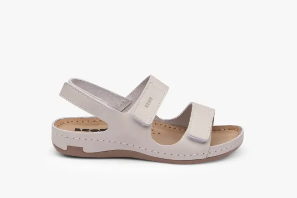 Жіночі сандалії Leon light-gray 966-Лед-орландо-41 ортопедія