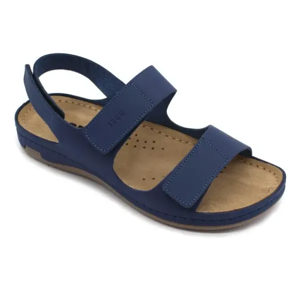 Жіночі сандалії Leon Блакитний 966-Синій-баккар-39 ортопедія