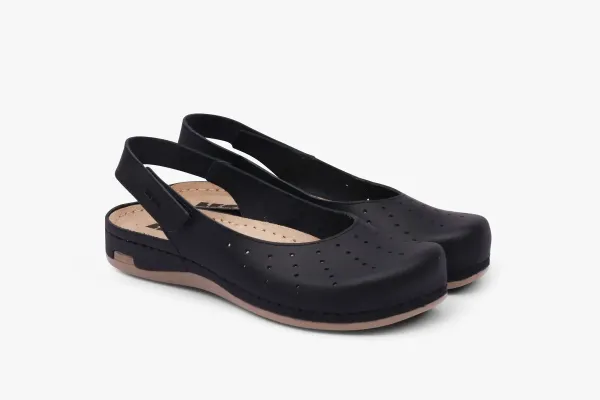 Женское Сабо Leon Черный 967-баккар-38 ортопедия