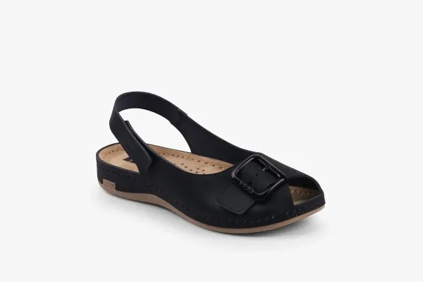 Женские сандалии Leon Черный 968-38 ортопедия